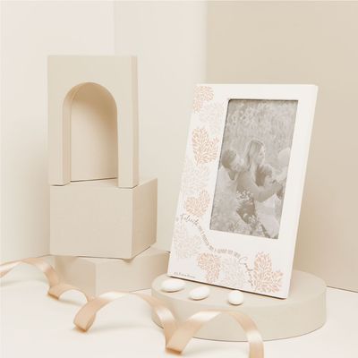 Claraluna - Portafoto decorato cuori rosa 25025R