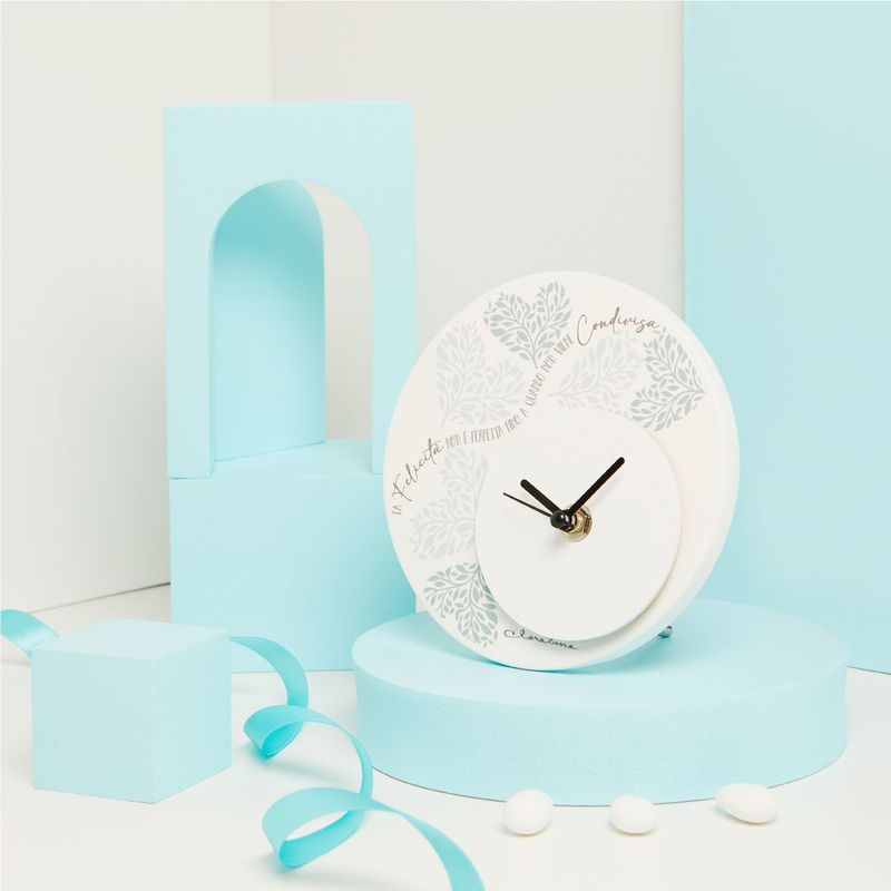 Claraluna - Orologio decorato cuori verde 25024V