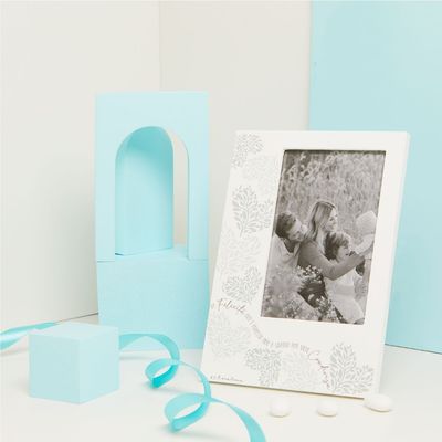 Claraluna - Portafoto decorato cuori verde 25025V