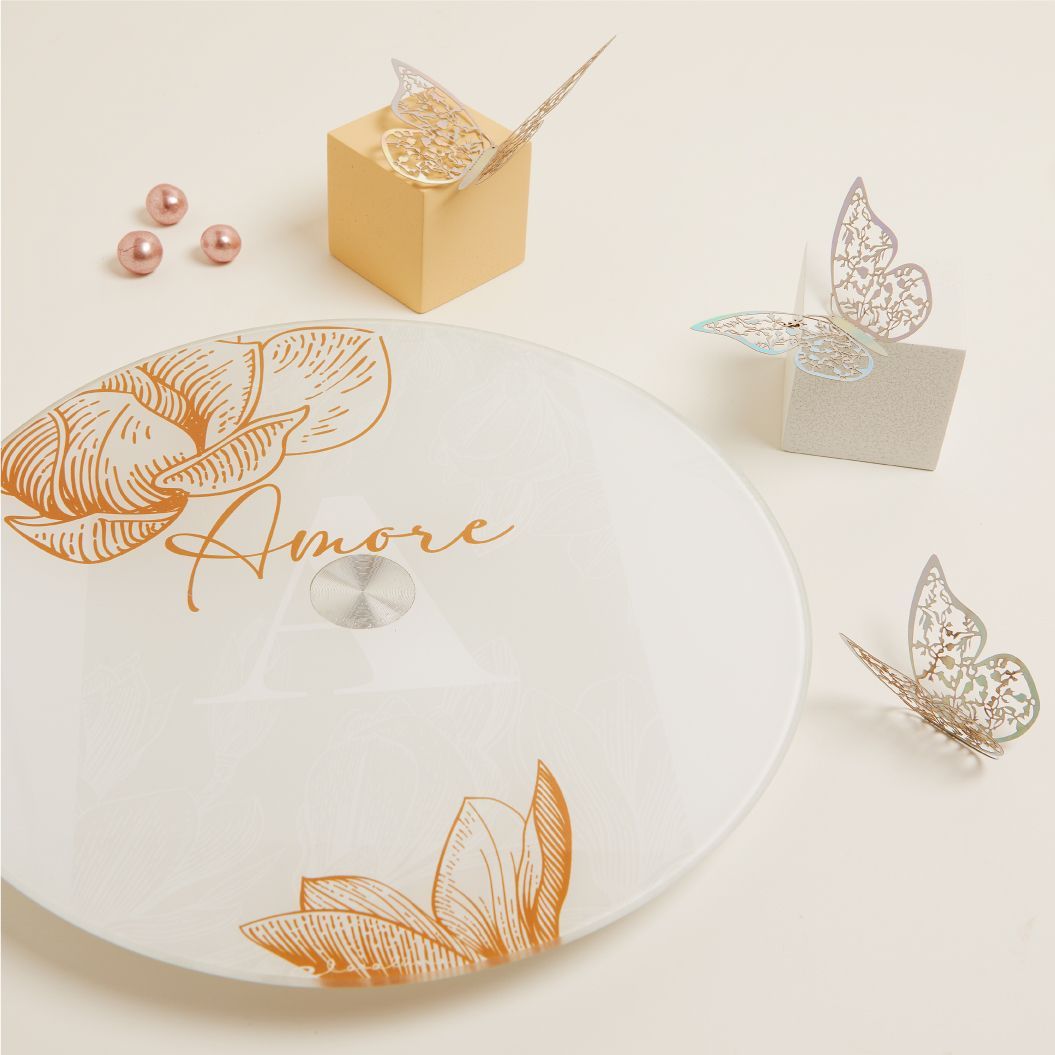 Claraluna - Vassoio girevole decorato “Amore” 25062