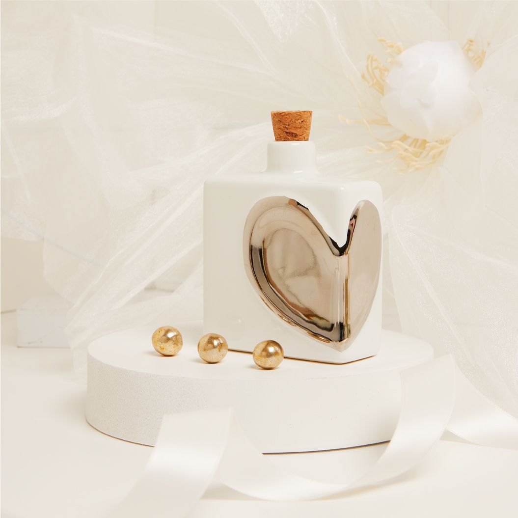 Claraluna - Oliera decoro cuore silver 25077