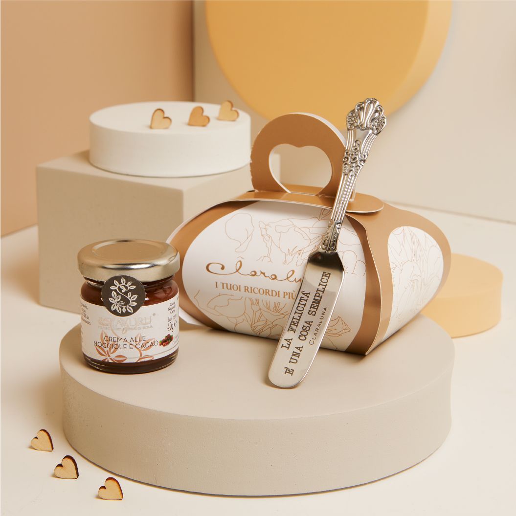 Claraluna - Crema nocciola con coltellino 25081C