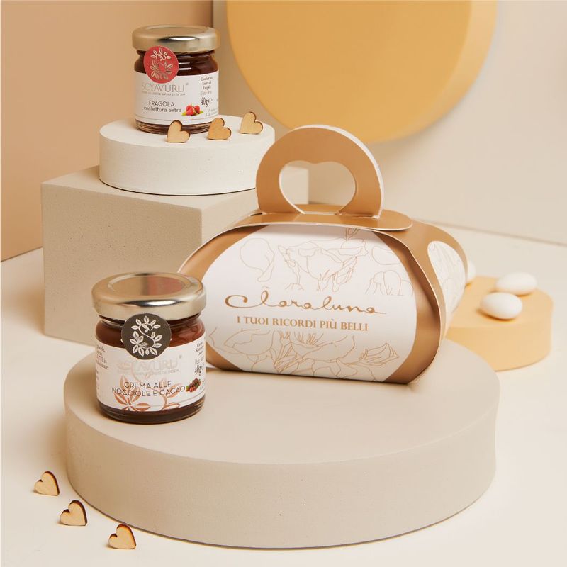 Claraluna - Bis Marmellata Fragole + Crema Nocciole 25091