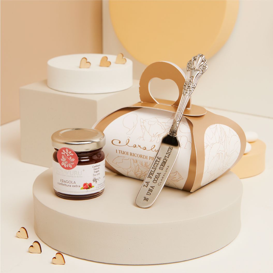 Claraluna - Marmellata fragole con coltellino 25083C