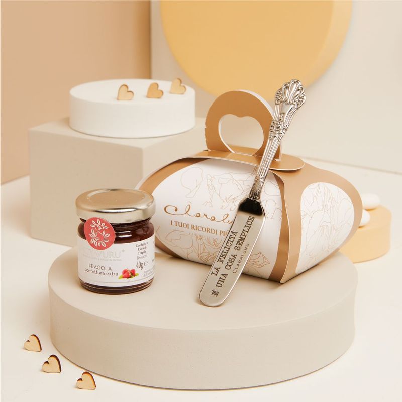 Claraluna - Marmellata fragole con coltellino 25083C