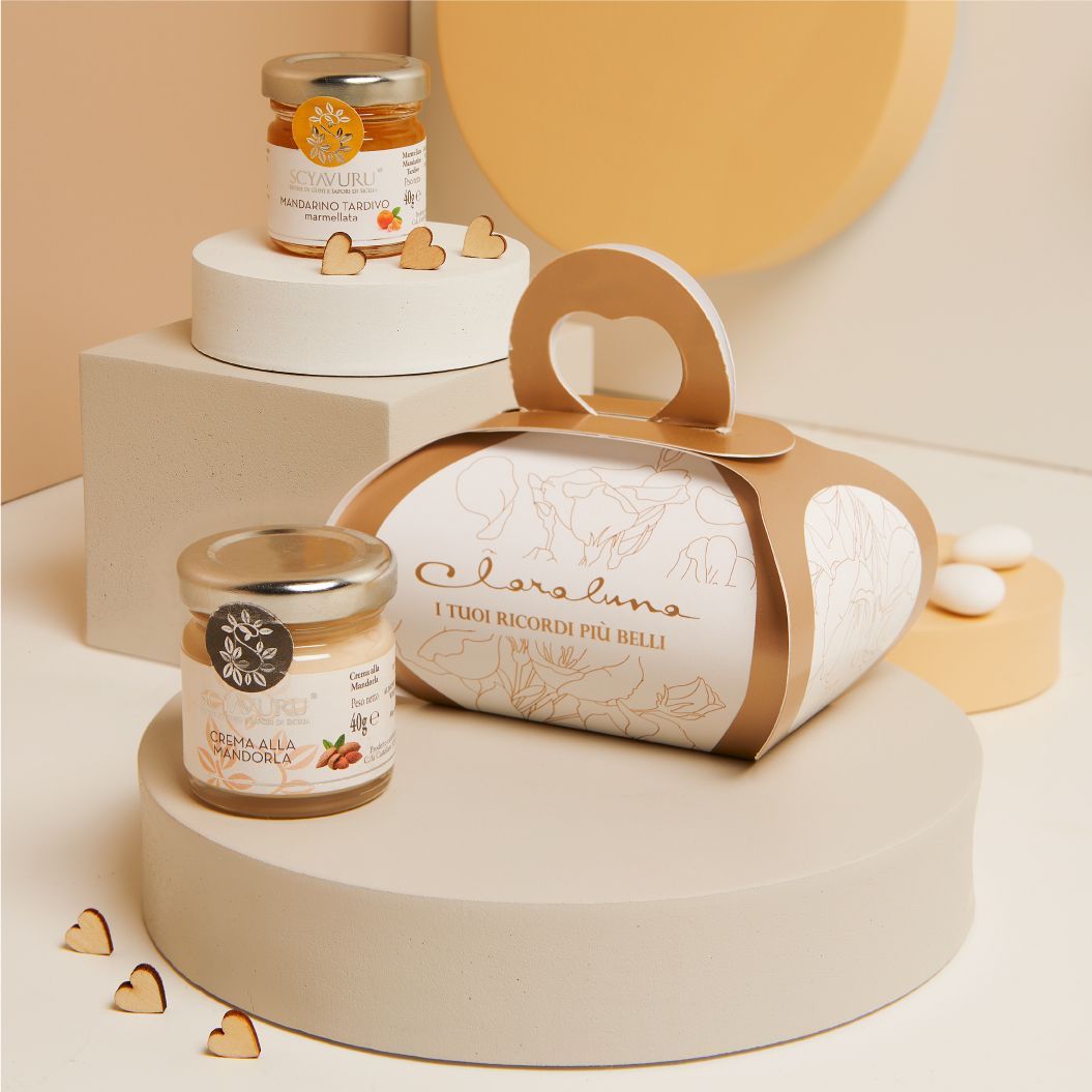 Claraluna - Bis Marmellata Mandarino + Crema alla Mandorla 25087