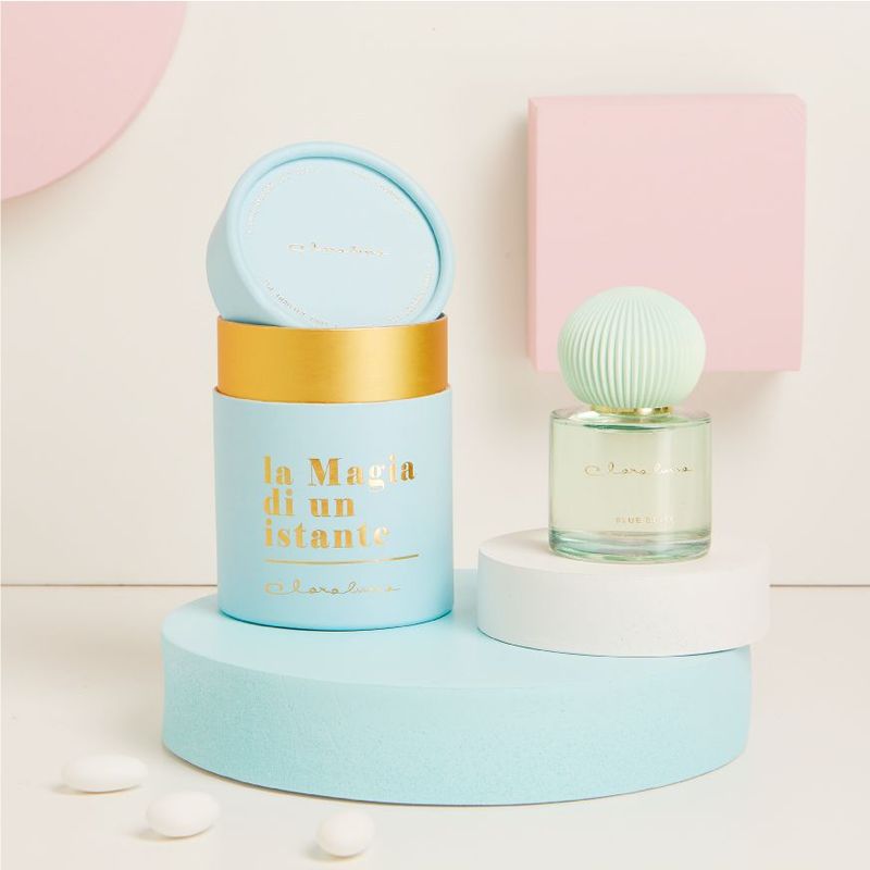 Claraluna - Diffusore azzurro con tappo in gesso 25153G/25163G