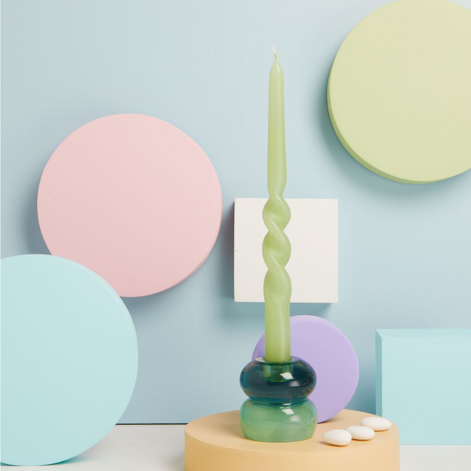 Claraluna - Candelabro piccolo verde 25158