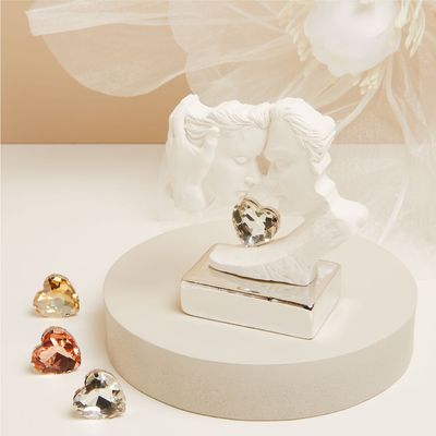 Claraluna - Statua innamorati base silver 25186