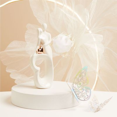 Claraluna - Coppia sposi cuore oro rosa 25201