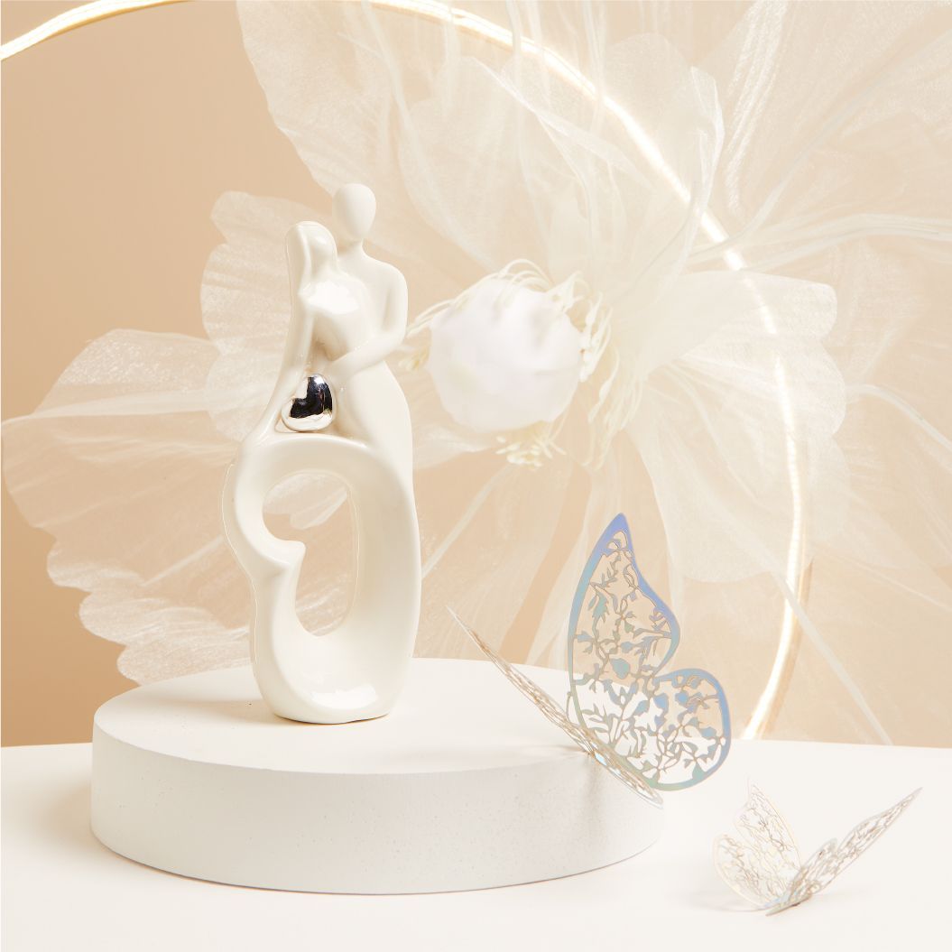 Claraluna - Coppia sposi cuore silver 25202