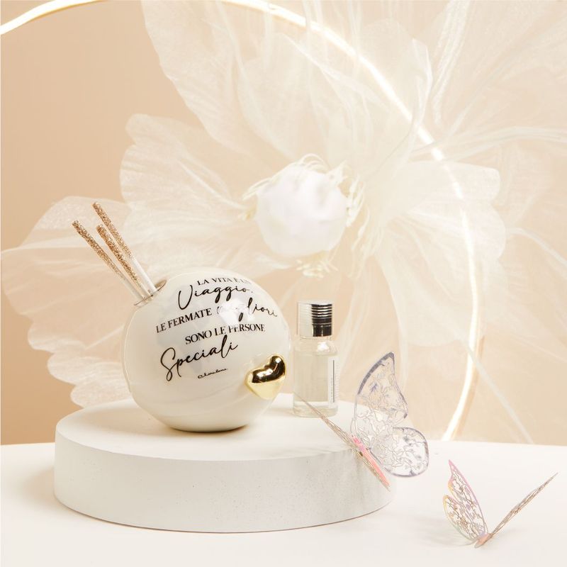 Claraluna - Diffusore mondo cuore oro 25206