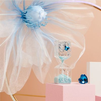 Claraluna - Clessidra azzurra con cuore 25213C/25216C