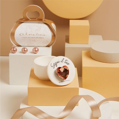 Claraluna - Scatolina cuore oro rosa 25330