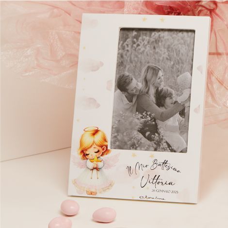 Claraluna - Portafoto con angioletto Personalizzabile 25359