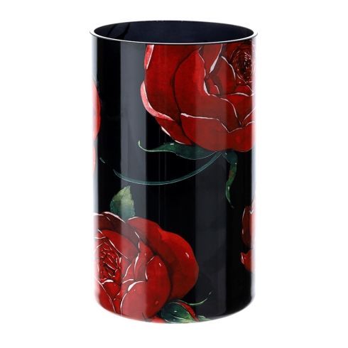 Hervit - Vaso vetro rose Baccarat nero in due misure