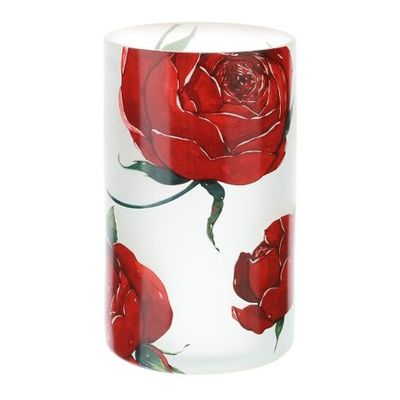 Hervit - Vaso vetro rose Baccarat bianco in due misure