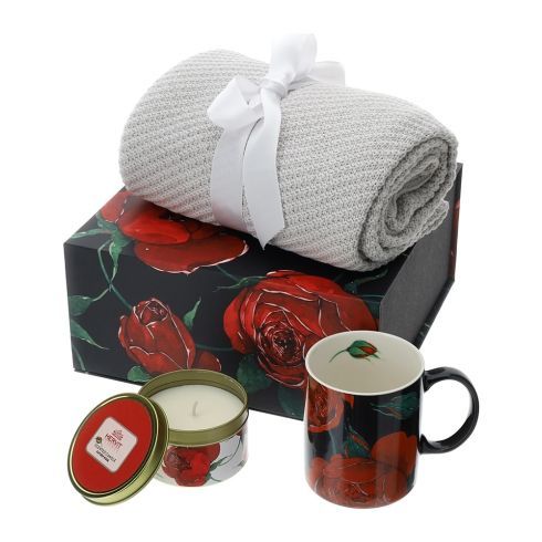 Hervit - Set candela, mug e plaid rose Baccarat 29717