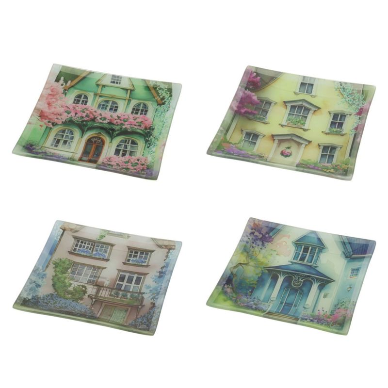 Hervit - Piatto Vetro Cottage in vari colori