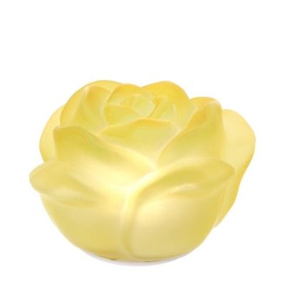 Hervit - Rosa in Vetro Satinato a Led Gialla 29998