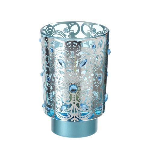 Hervit - Lampada Vetro Byzantium Azzurra 30016