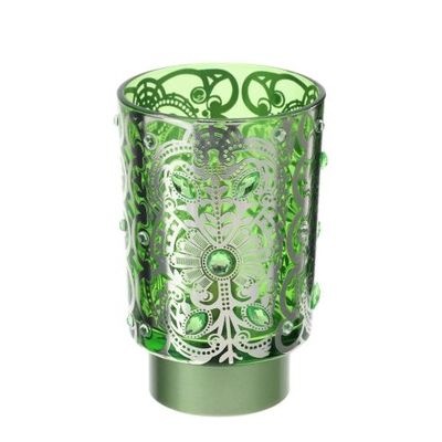 Hervit - Lampada Vetro Byzantium Verde 30013