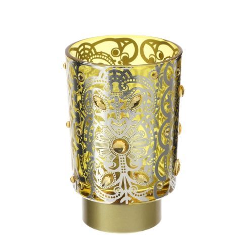 Hervit - Lampada Vetro Byzantium Gialla 30014