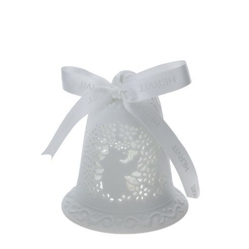 Hervit - Campana in Porcellana Traforata Comunione Bimba 30023