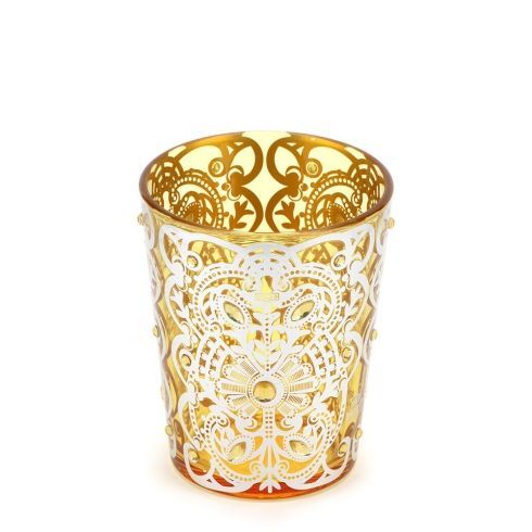 Hervit - Vaso Vetro Byzantium Giallo 30068
