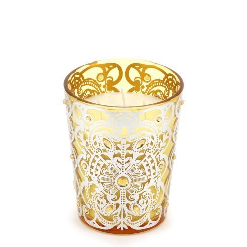 Hervit - Vaso con Candela Byzantium Giallo 30070