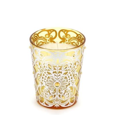 Hervit - Vaso con Candela Byzantium Giallo 30070
