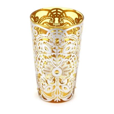 Hervit - Vaso Vetro Byzantium Giallo 30069
