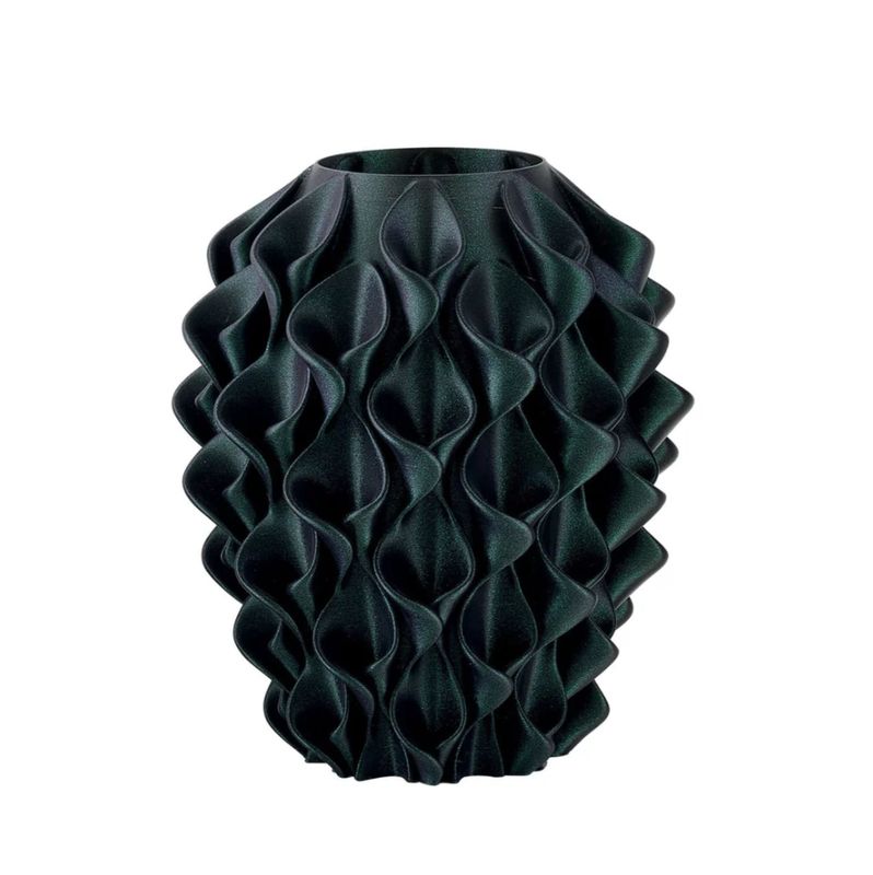 Melaverde - Vaso Fiore Verde Glitter