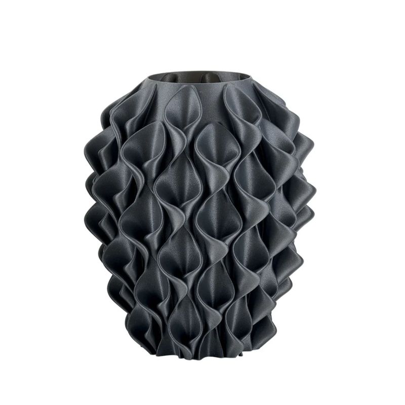 Melaverde - Vaso Fiore Grigio Glitter