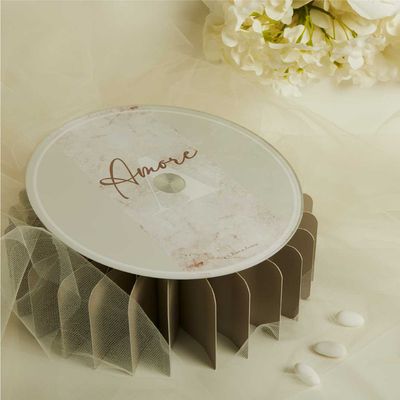 vassoio girevole con decoro amore