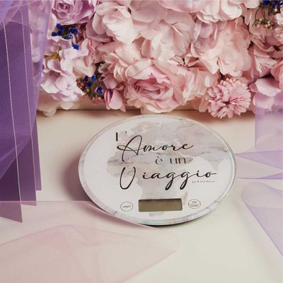 Bilancia con decoro mondo