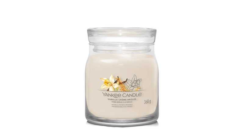 Yankee Candle - Candela Media "Vanilla Crème Brûlée"