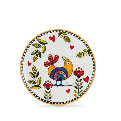 Egan - Set 6 Piatti Dessert Cocoricò Giallo DM 19