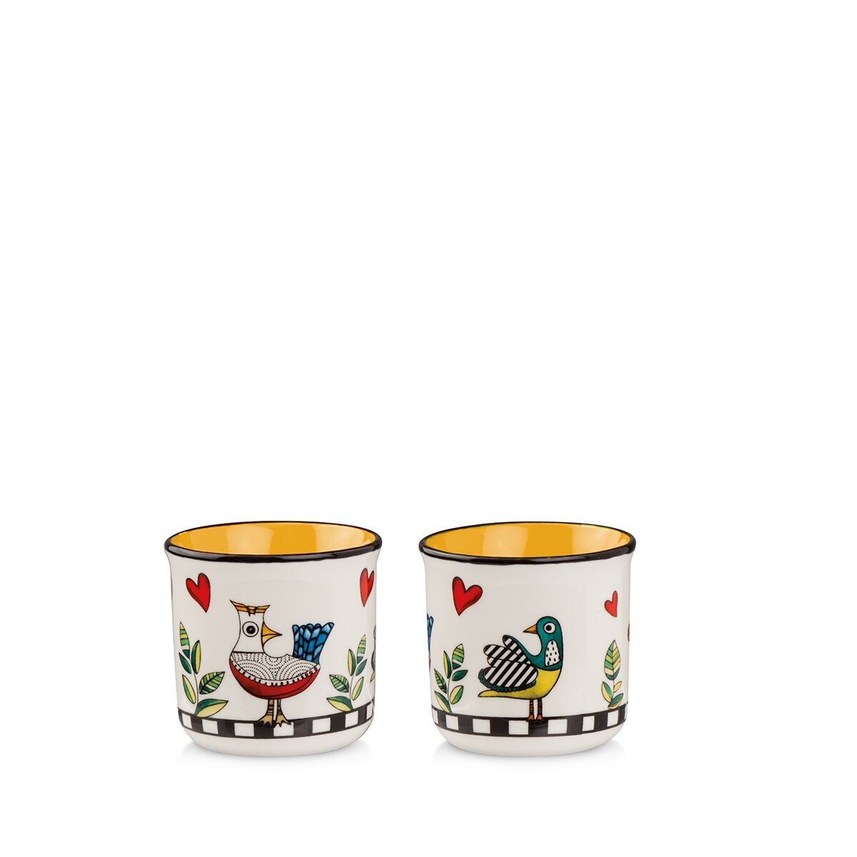 Egan - Set 2 Bicchierini Cocoricò Giallo