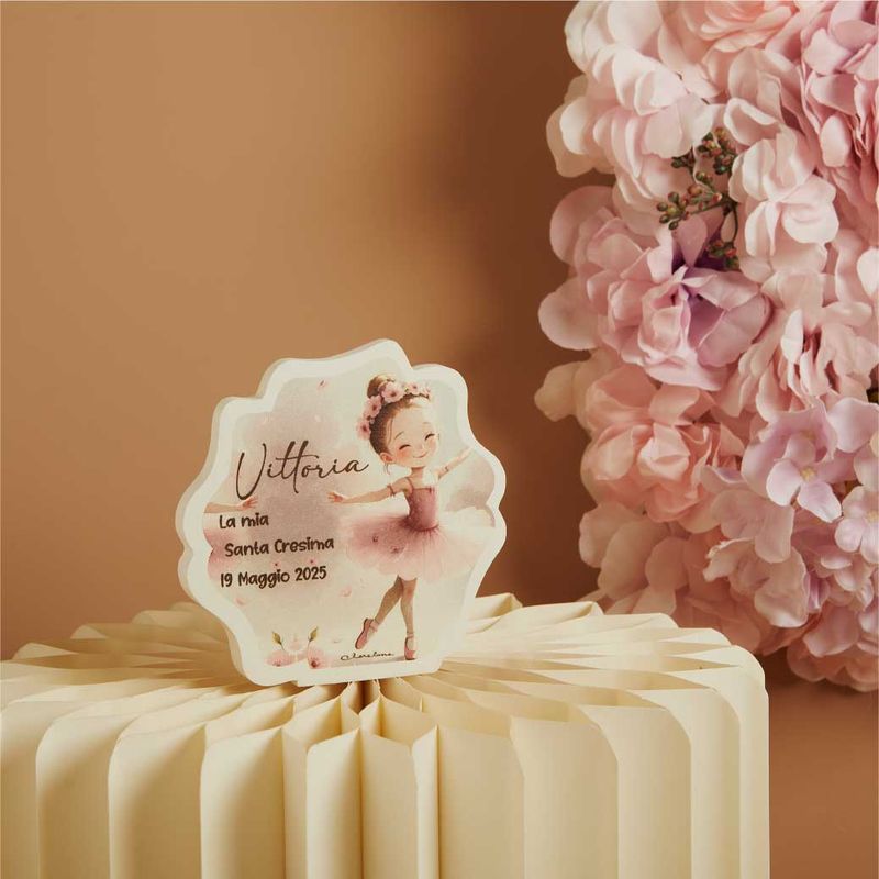 Icona battesimo tema ballerina