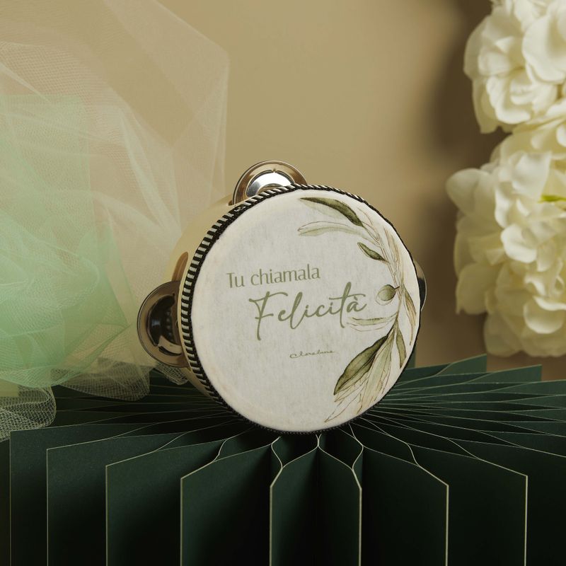 Tamburello tema ulivo