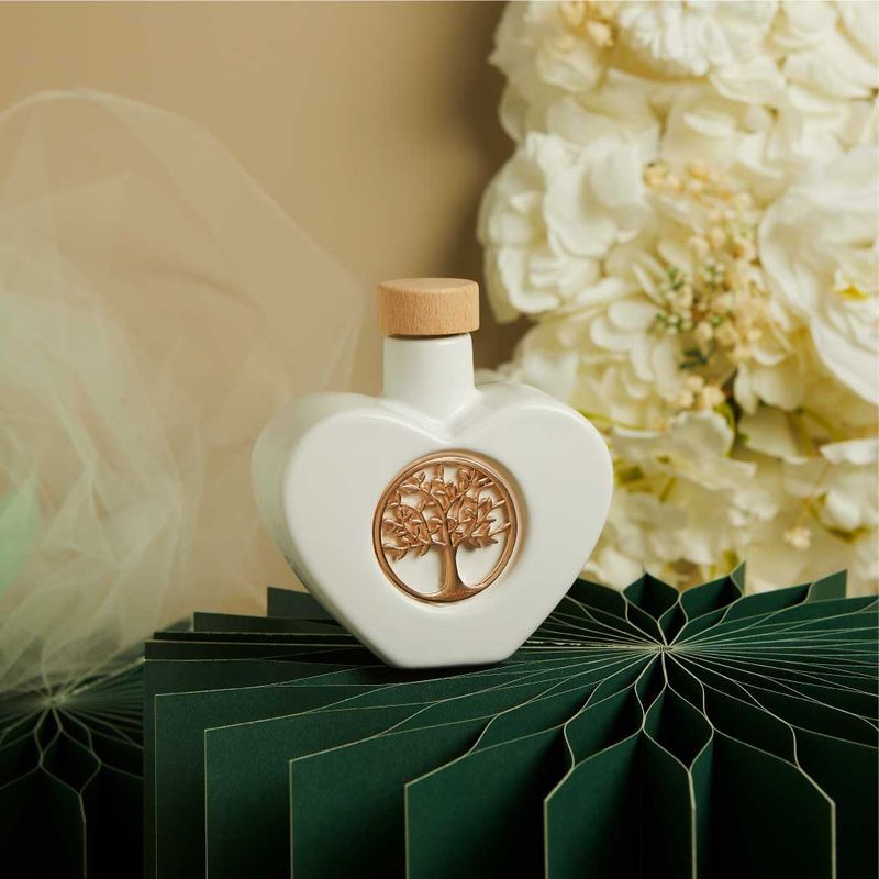 Oliera forma cuore tema albero della vita