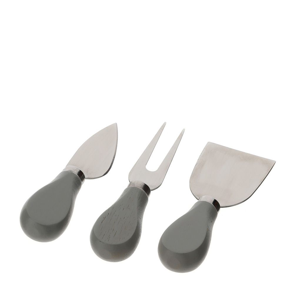 Set 3 coltelli da formaggio tortora