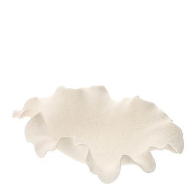 Piatto Ceramica Wave Avorio