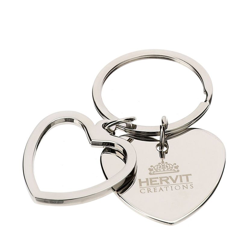 Portachiavi metallo 2 cuori