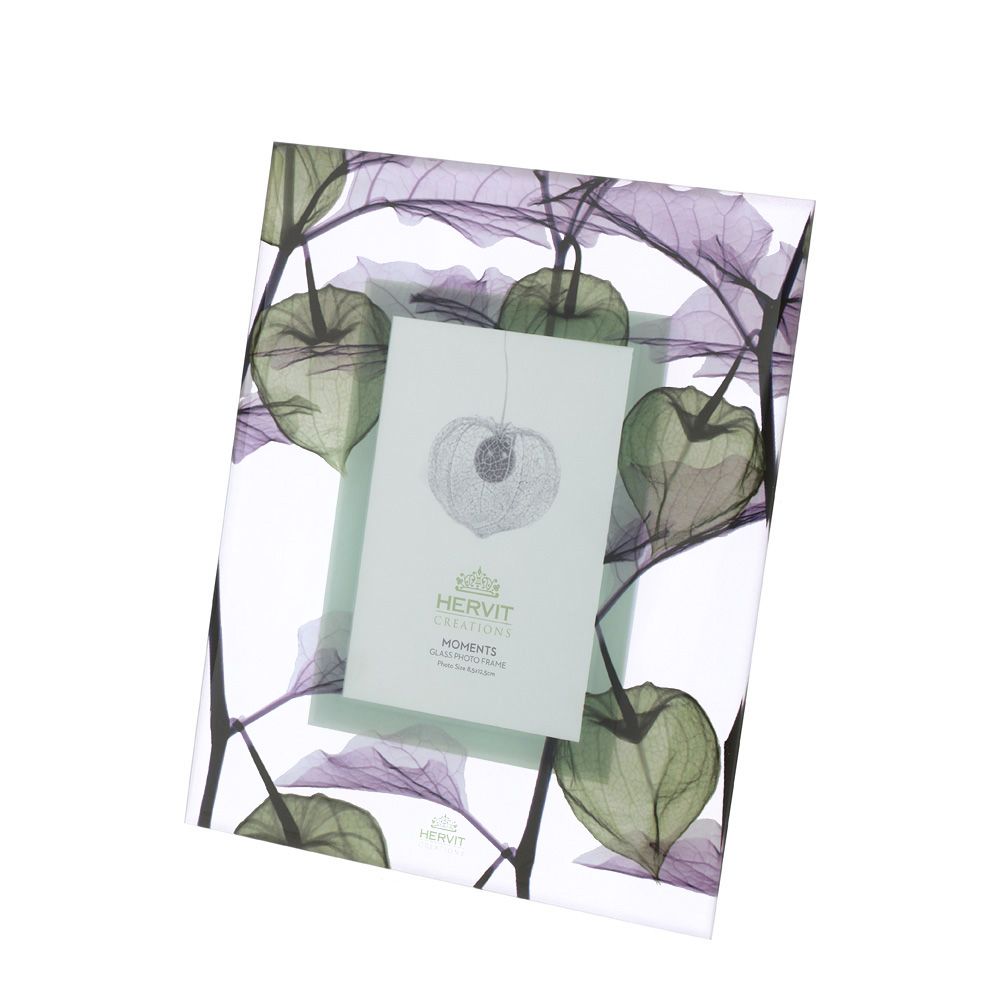 Cornice in Vetro Alkekengi verde