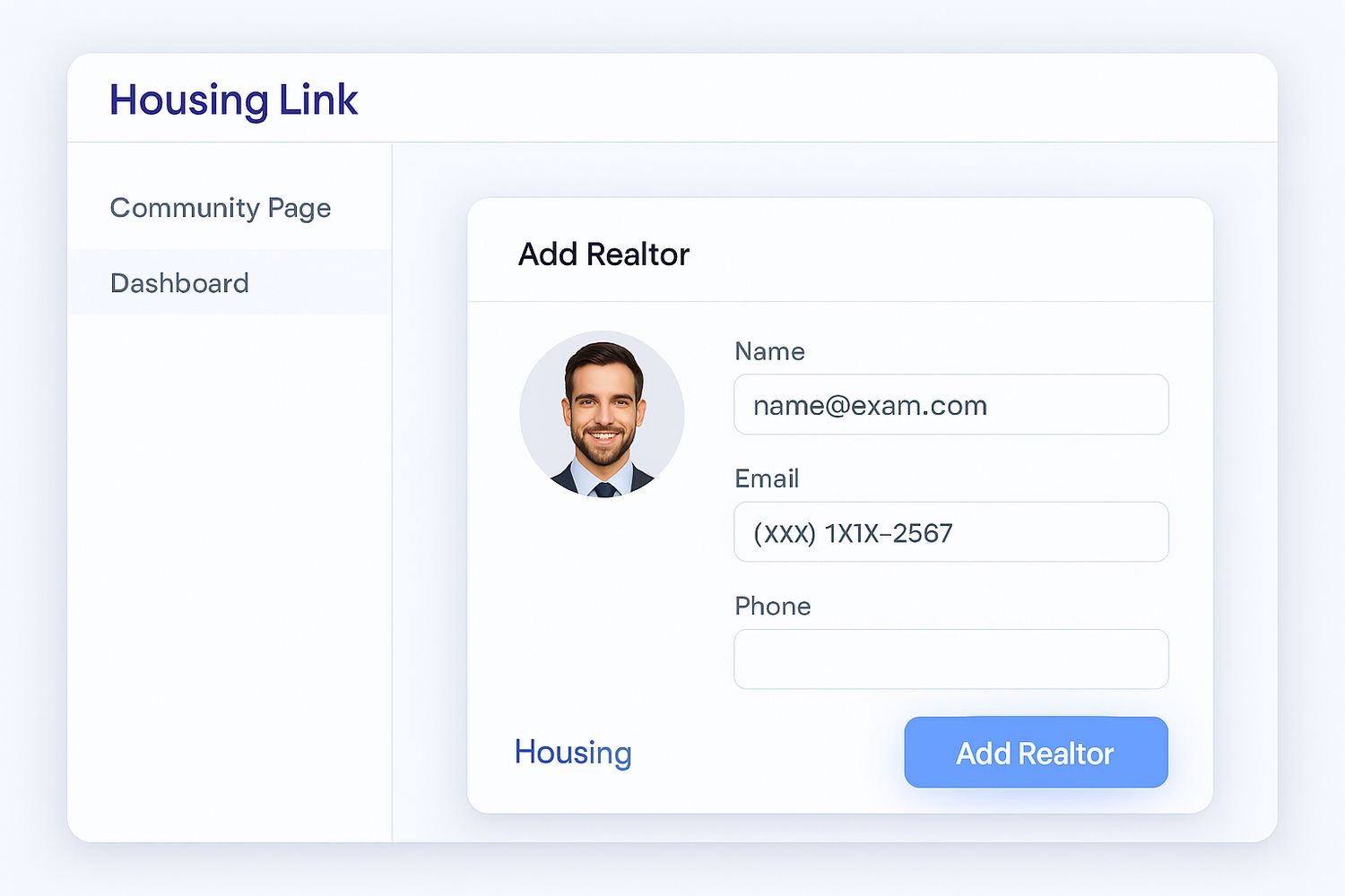 Add My Realtor to HousingLink