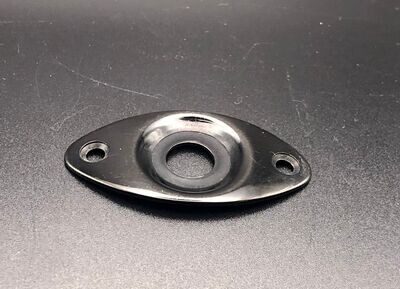 Black oval jack point cover