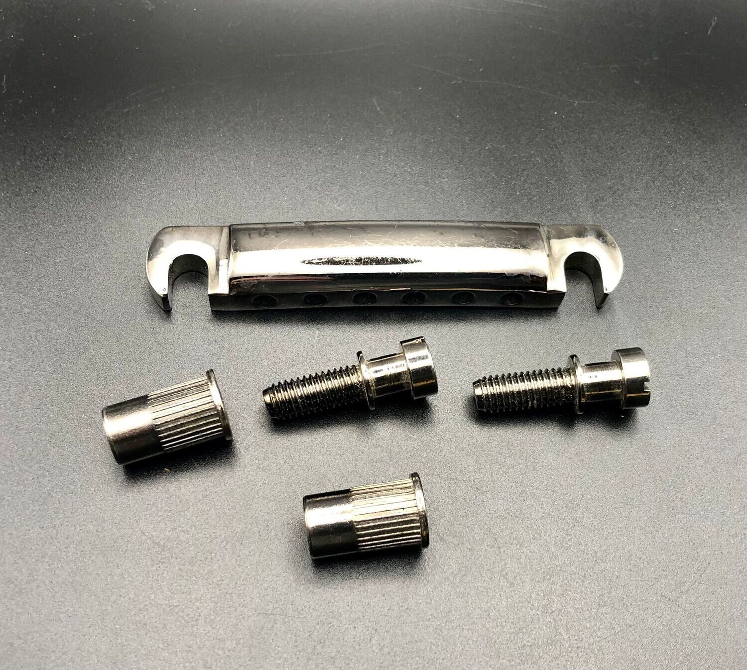 Aged Nickel Stop Bar & Studs and Sockets