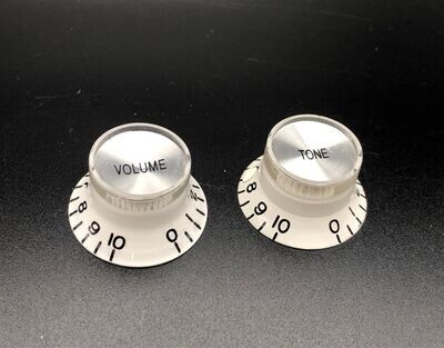 White control knobs - 5.8mm shaft